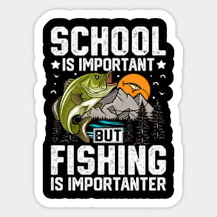 Fishing School Bass Fish Fisher Sticker